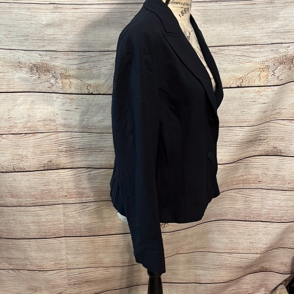 Lafayette 148 NY Blazer Wool Blend Size 12 Black - Picture 4 of 9